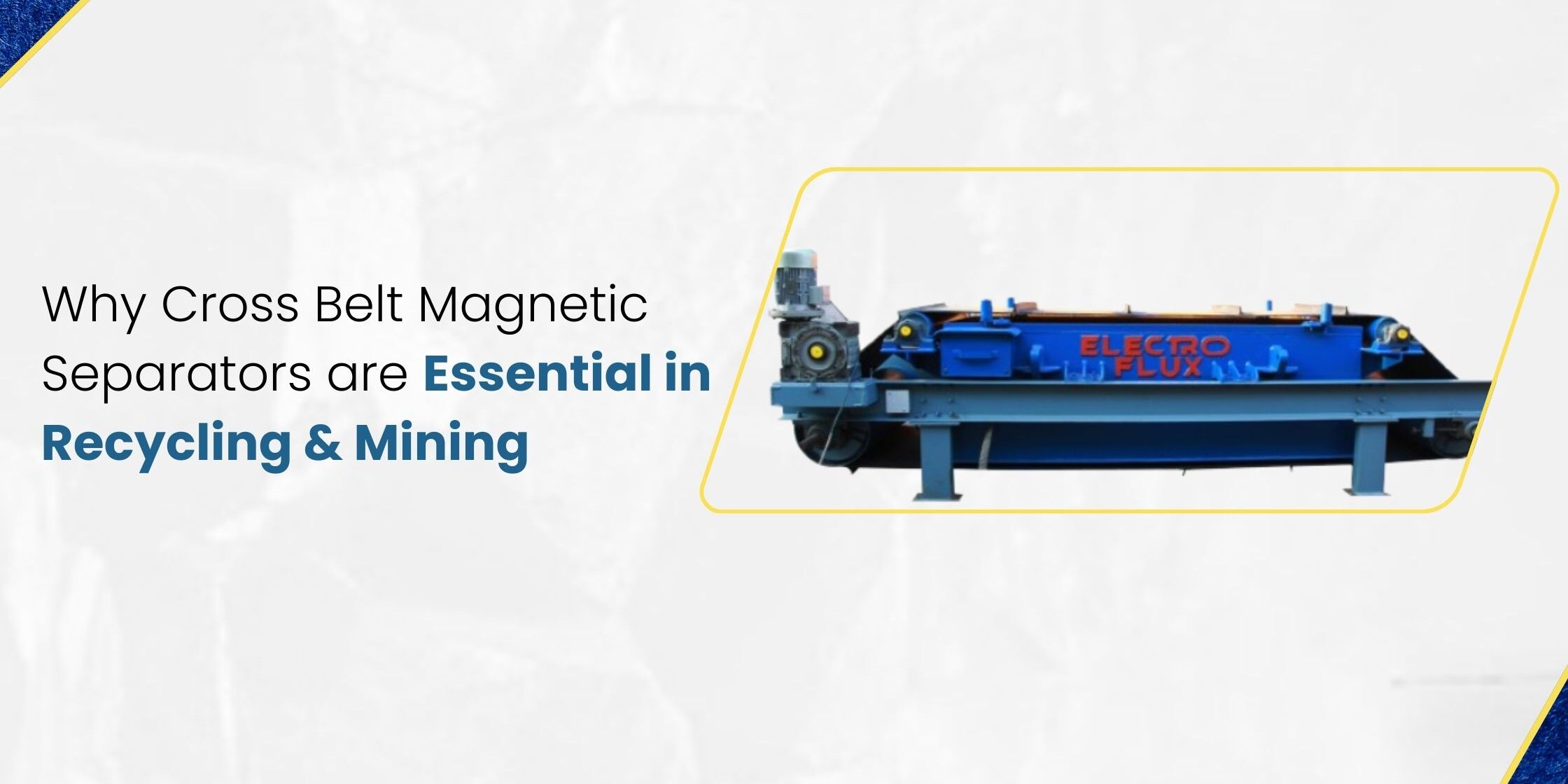 cross belt magnetic separator