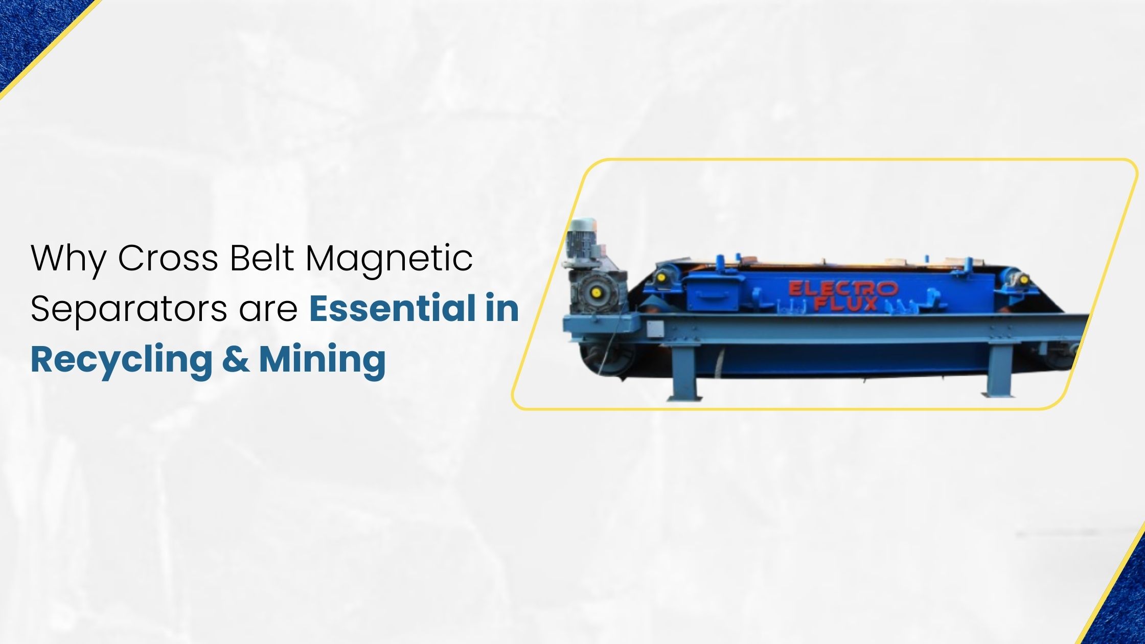 cross belt magnetic separator