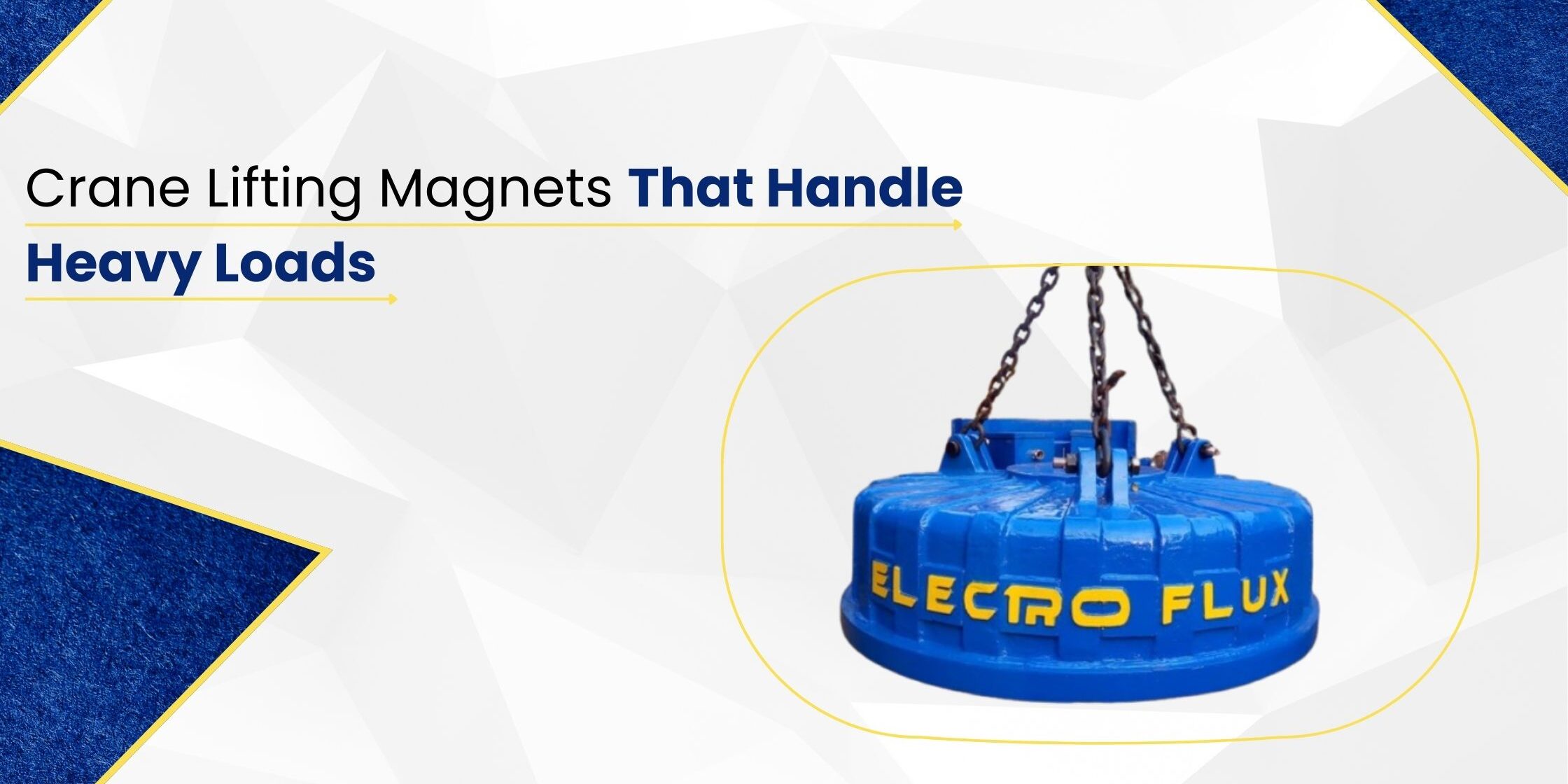 Crane lifting magnet
