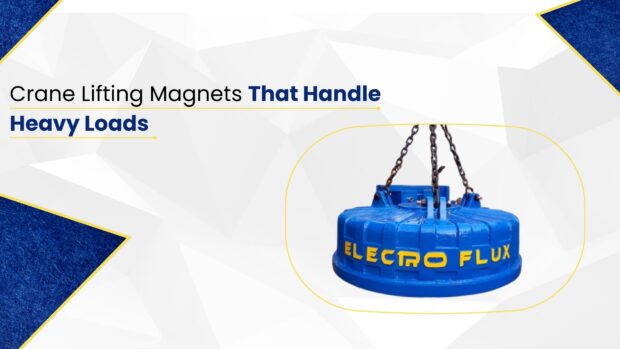 Crane lifting magnet