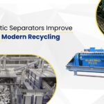 Magnetic separators in recycling plant
