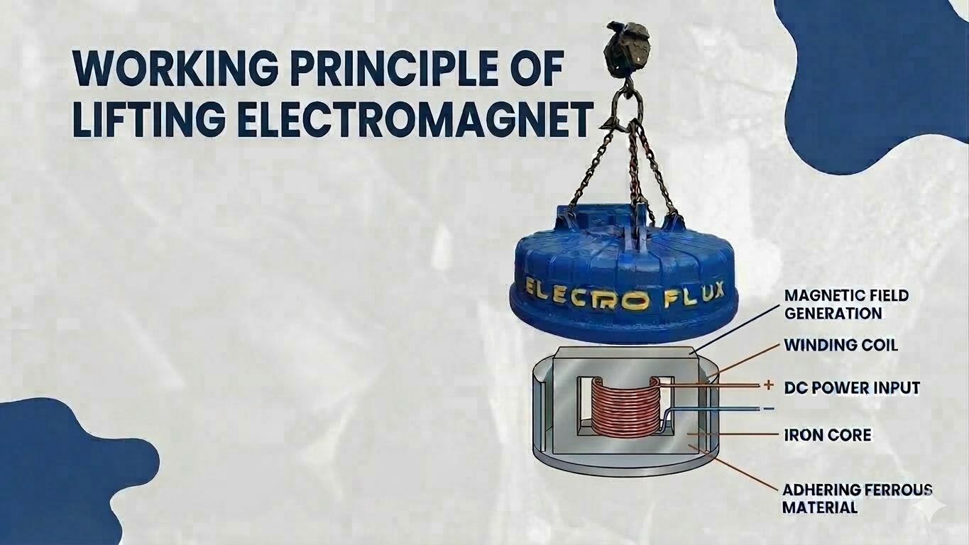 Working Principle of Lifting Electromagnet