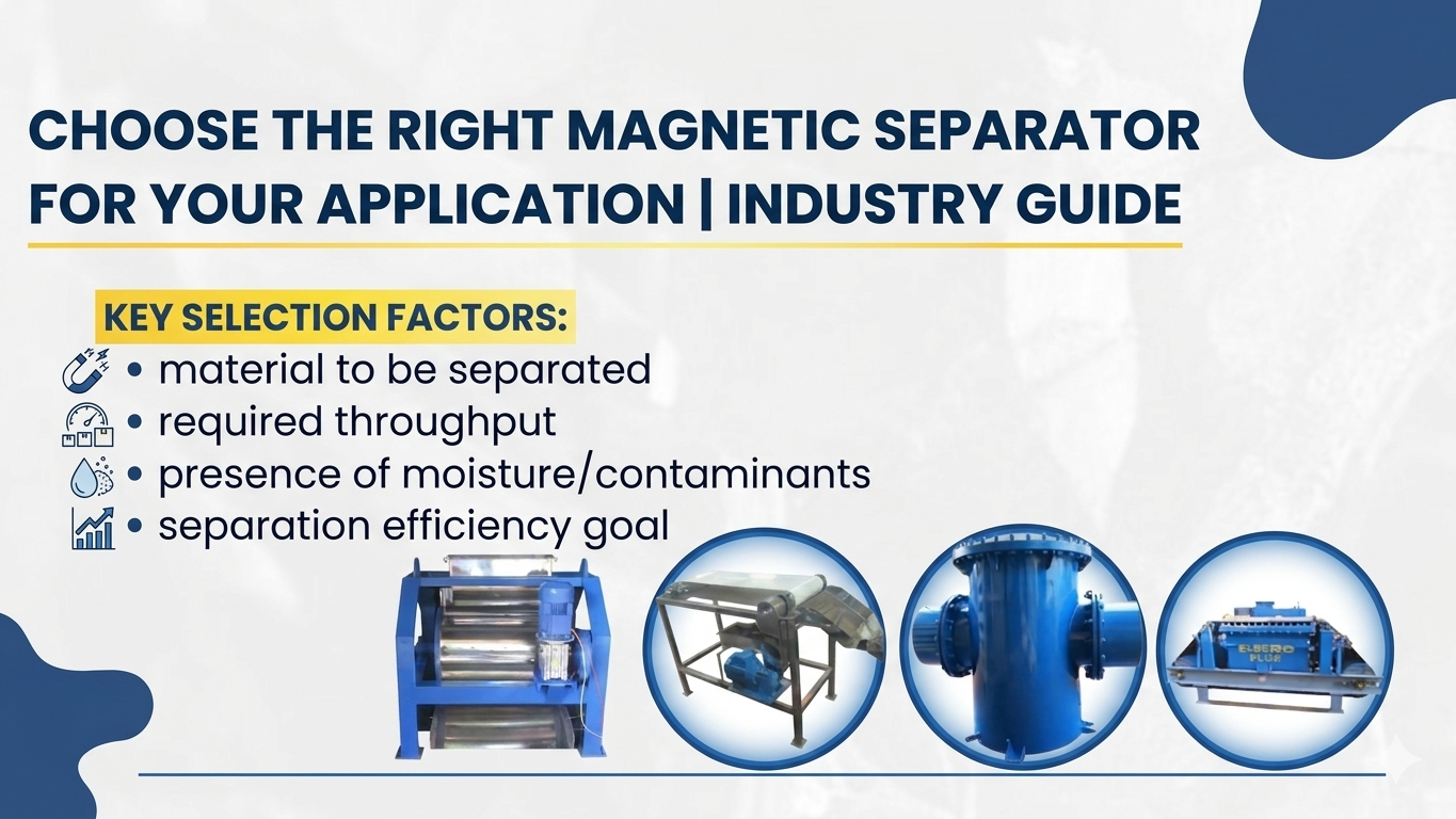 Choose the Right Magnetic Separator for Your Application