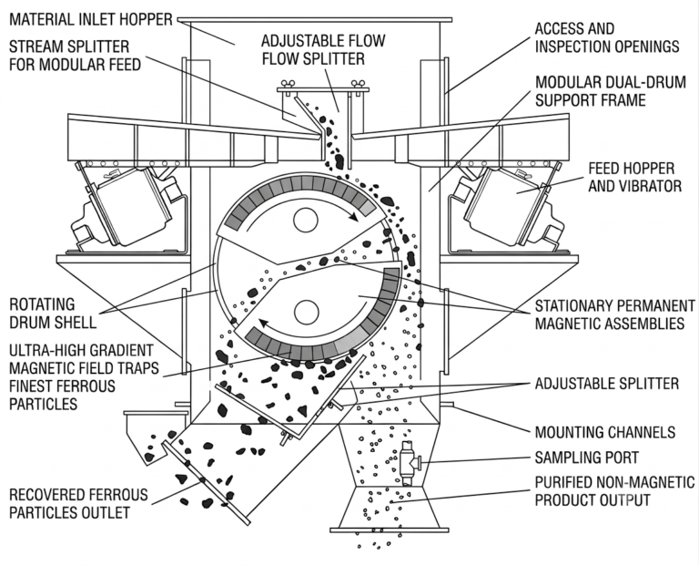 magnetic drum separator working principle